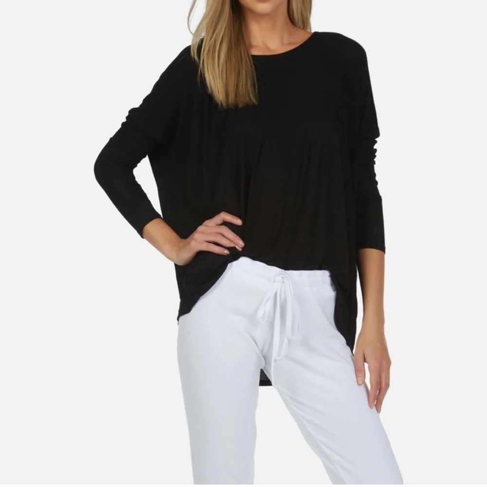 Michael Lauren scoop drape Hunter core XS Black New!